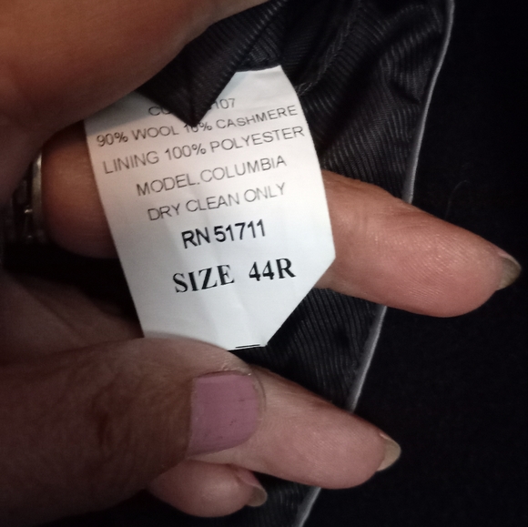 Ralph Lauren Long Wool and Cashmere Coat/44R w/ Leather M Gloves - Picture 8 of 13